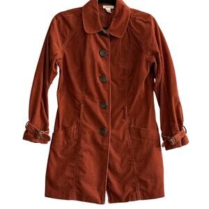Rust Corduroy Barn Jacket Womens Medium Heritage Granola Girl Dark Academia READ